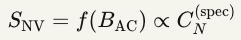 SNV=f(BAC)∝CN(spec)SNV​=f(BAC​)∝CN(spec)​